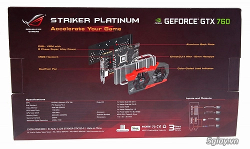 Asus công bố thông tin card màn hình striker gtx 760 - 2
