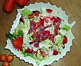 Ba rọi xông khói trộn salad - 1