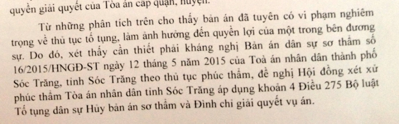 Bản án tuyên mc quỳnh chi được ly hôn đã bị kháng nghị - 1