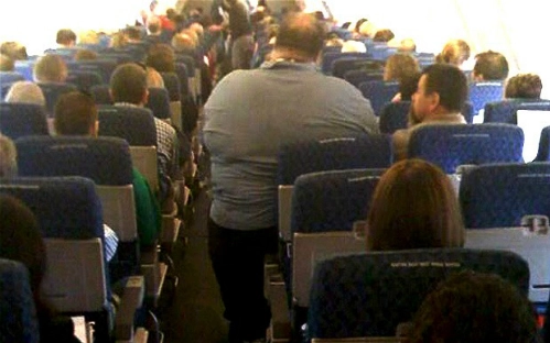 Bị đau lưng vì ngồi kế người béo hành khách kiện hãng bay - 1