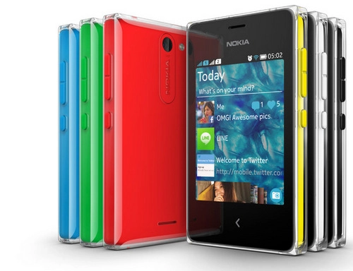 Bộ ba điện thoại cảm ứng giá rẻ nokia asha mới - 1