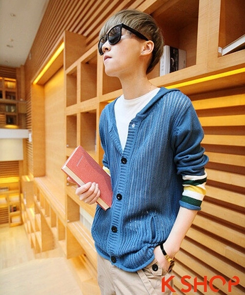 Bst áo khoác cardigan nam hàn quốc đẹp ấm áp thu đông 2015 2016 lạnh giá - 10