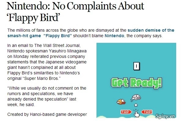 Bức tâm thư của website danh tiếng xin lỗi cha đẻ flappy bird - 3