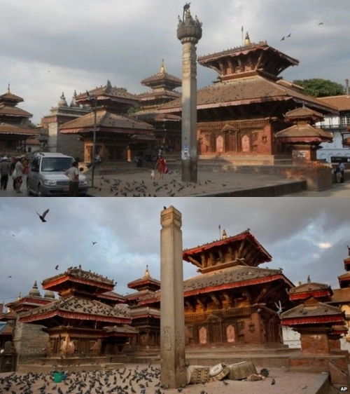 Các di tích của nepal trước và sau động đất - 2