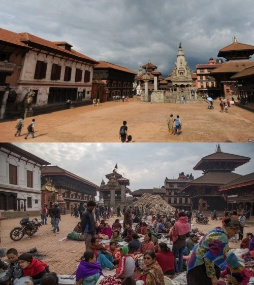 Các di tích của nepal trước và sau động đất - 3