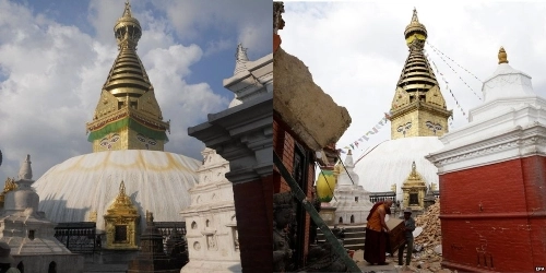 Các di tích của nepal trước và sau động đất - 4
