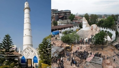 Các di tích của nepal trước và sau động đất - 5