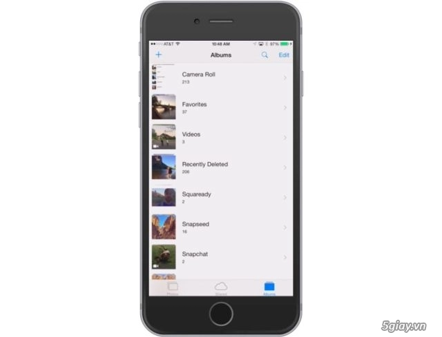 Cách hồi sinh mục camera roll trong ios 8 cho iphone - 1