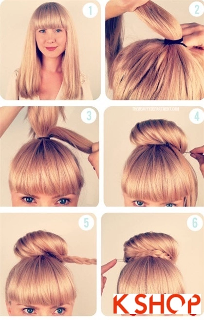 Cách làm 3 kiểu tóc búi đẹp đơn giản dễ làm tại nhà cho bạn gái 2016 - 2