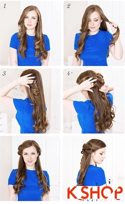 Cách làm 3 kiểu tóc búi đẹp đơn giản dễ làm tại nhà cho bạn gái 2016 - 7