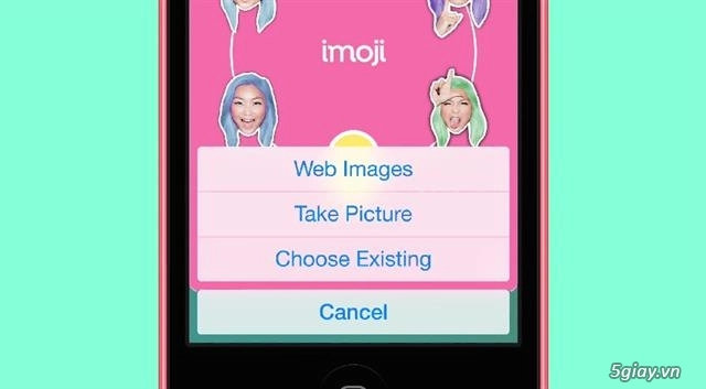 Cách làm icon chat bằng ảnh tự sướng với imojiapp - 3