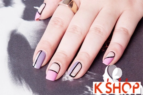 Cách vẽ móng tay nail kẻ đẹp màu sắc 2016 dễ thực hiện tại nhà cho bạn gái - 8