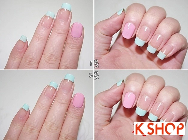 Cách vẽ móng tay nail màu pastel đẹp đơn giản 2016 cho nàng cute - 4