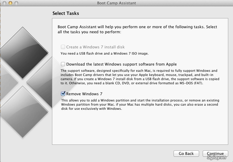 Cài đặt windows bằng usb khi boot camp không cho phép ở macbook pro dùng mac os x 109 - 1
