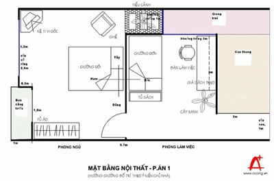 Chia phòng và bố trí lại nội thất - 2