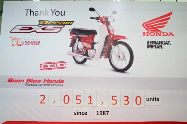 Chiếc honda ex5 dream 100 cuối cùng được sản xuất tại nhà máy batu kawan penang malaysia - 2