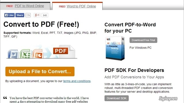 Chuyển đổi file pdf sang word và word sang pdf trực tuyến dễ dàng nhất - 2