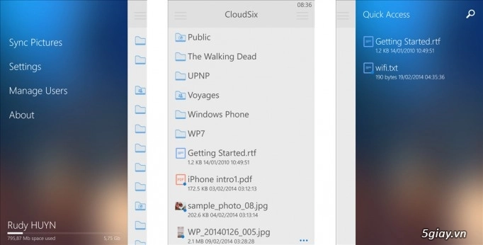 Cloudsix ứng dụng liên kết tài khoản dropbox hỗ trợ file png và gif - 3
