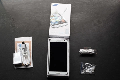 đập hộp samsung galaxy note ii chính hãng - 1