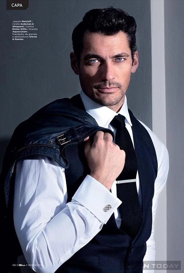 David gandy nam tính và lịch lãm trên gq style brazil - 1