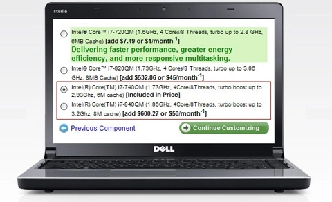 Dell nhanh nhảu nâng cấp chip core i7 mới - 1