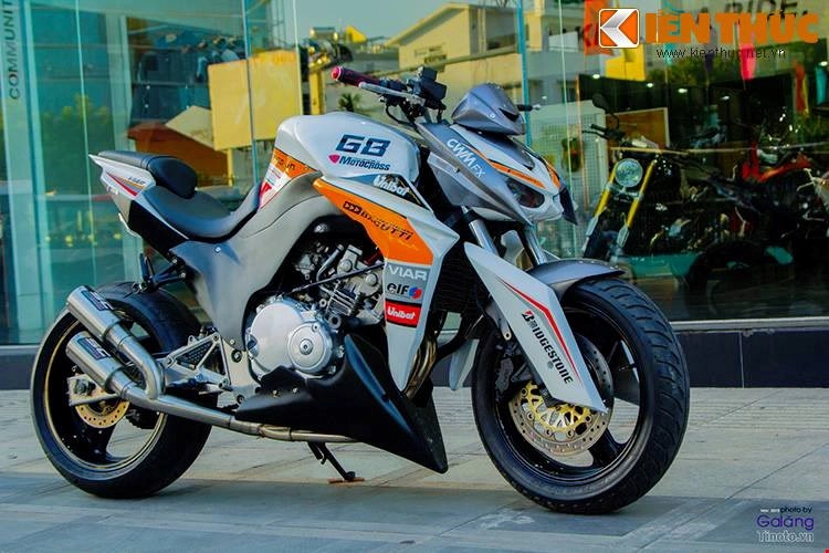 Độc đáo với kawasaki z1000 được độ từ honda hornet 250 tại sài gòn - 1