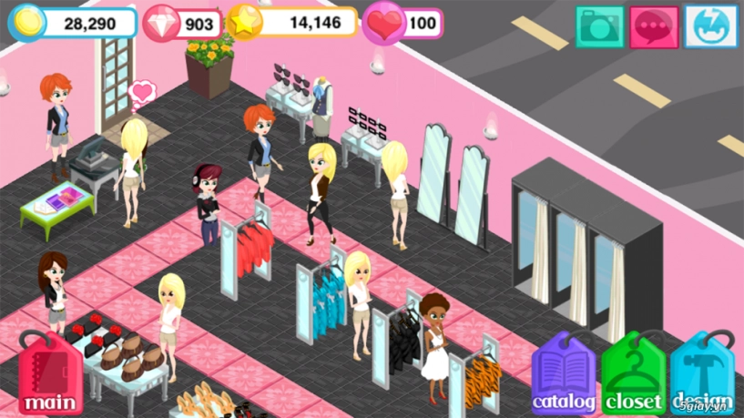 Download fashion story - game quản lý shop thời trang trên android - 2