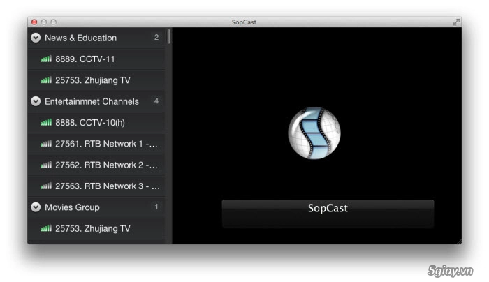 Download sopcast for mac - xem tivi bóng đá trực tuyến dành cho máy mac - 1