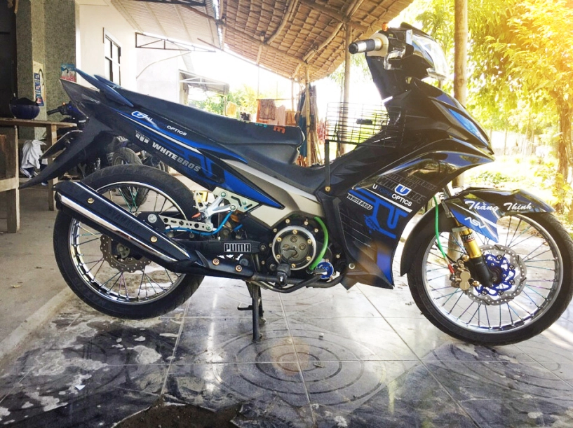 Exciter xanh đen kiêng biker 84 - 1