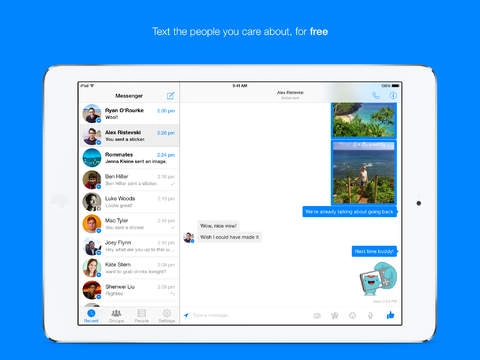 Facebook cập nhật messenger cho ios chính thức hỗ trợ ipad - 2