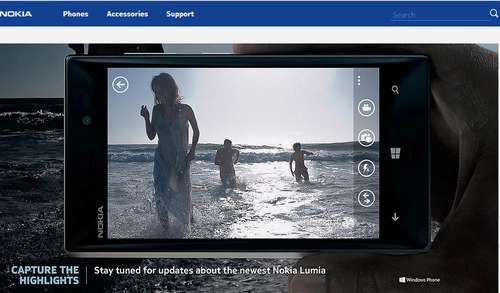 Hình ảnh lumia 928 xuất hiện trên web nokia - 1
