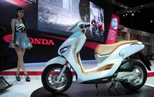 Honda es01 - concept scooter sang trọng và lạ mắt - 1