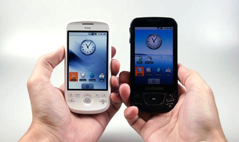 Htc magic vs samsung i7500 - 1