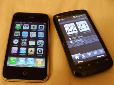 Htc touch hd khoe dáng với iphone 3g - 1