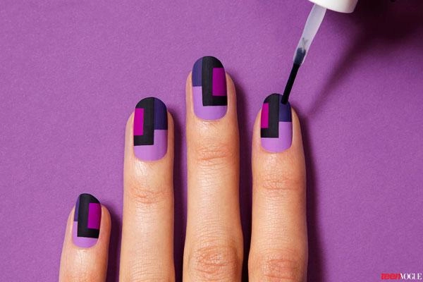 Hướng dẫn cách vẽ nail móng tay họa tiết retro đẹp cá tính ấn tượng 2016 - 6