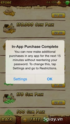 Ios 71 cho phép người dùng appshopping trong 15 phút - 2
