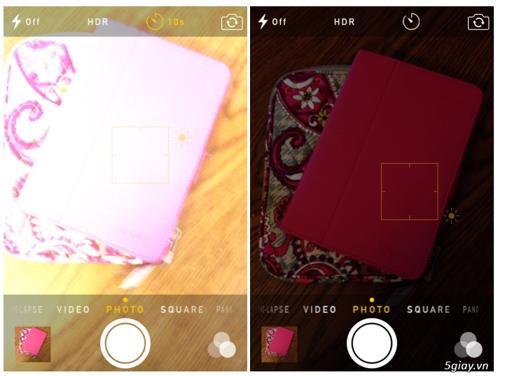 ios 8 cân chỉnh sáng nhanh khi chụp ảnh - 1