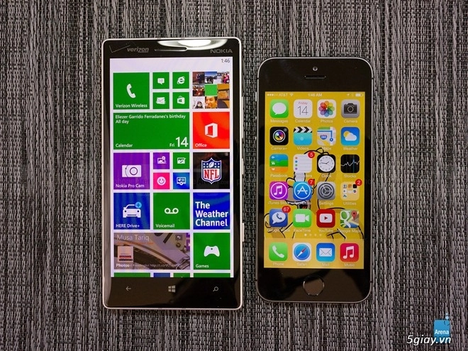 Iphone 5s và nokia lumia icon đọ dáng - 1