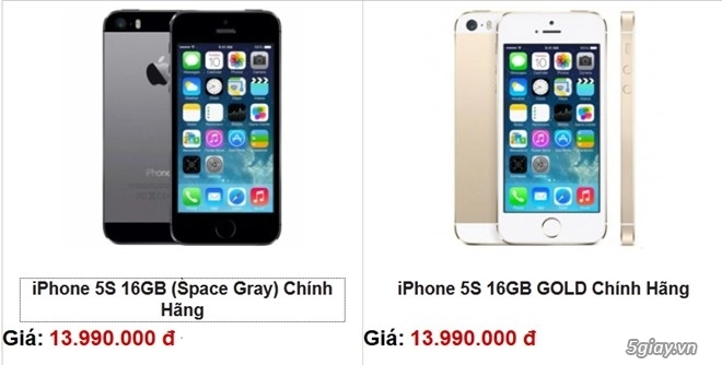 Iphone 5s xách tay giảm giá thấp nhất - 1