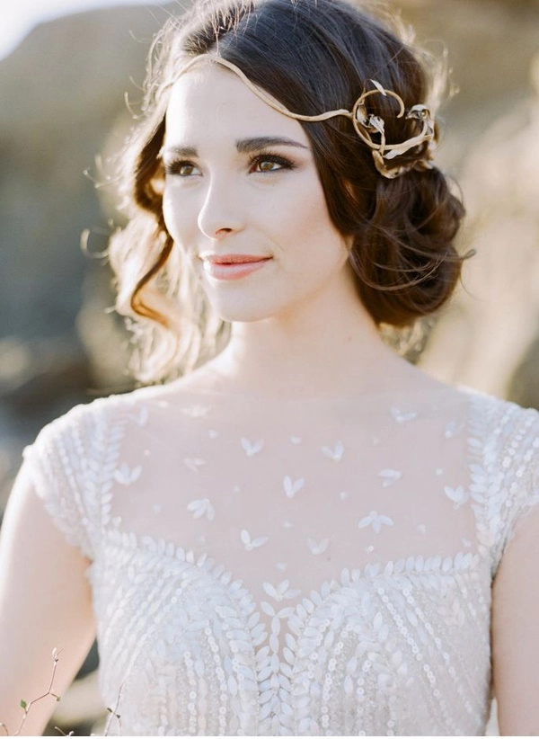 Kiểu tóc cưới búi thấp tuyệt đẹp 2016 cho cô dâu xinh xắn - 2