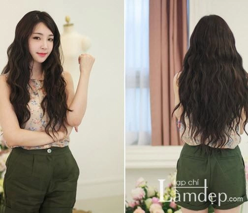 Kiểu tóc dài uốn xoăn sóng nhỏ đẹp 2016 cuốn hút sao kpop hàn quốc - 8
