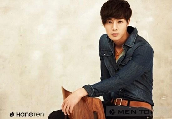 Kim hyun joong bụi bặm với đồ jeans - 1