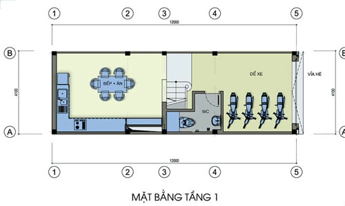 Kinh phí và mặt bằng nhà 41 x 12 m - 1