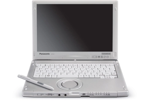 Laptop màn hình lật xoay siêu nhẹ của panasonic - 1