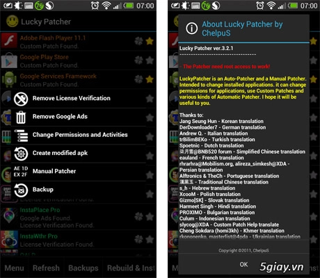 Lucky patcher v432 apk loại bỏ bản quyền quảng cáo android - 2