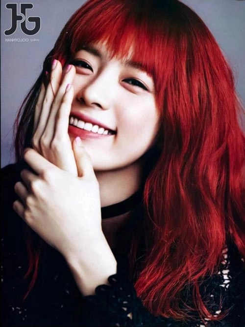 101 kiểu màu tóc nhuộm đỏ nâu cực đẹp sao kpop hàn quốc 2017 - 13