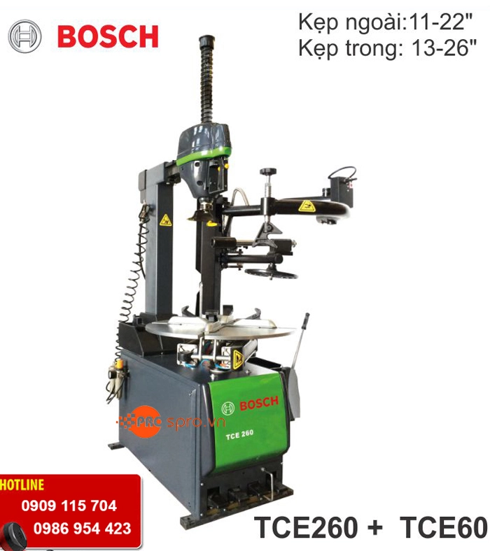 Máy ra vào vỏ xe ô tô bosch tce-260 - máy mở vỏ xe hơi của đức - 1