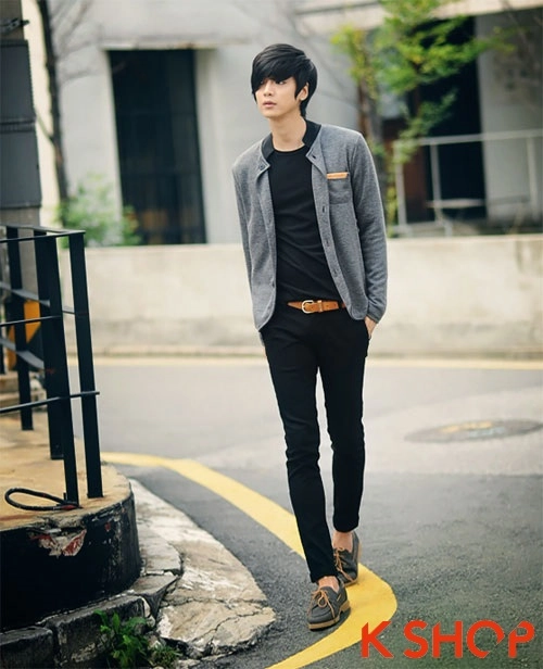 Mix áo khoác cardigan với áo sơ mi nam đẹp thu đông 2015 2016 - 9