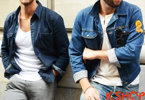 Cách mix áo sơ mi nam denim đẹp cho phái mạnh phong cách bụi bặm - 7