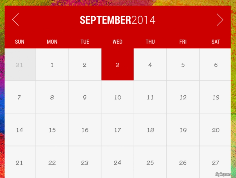 Month widget lịch với hàng trăm theme tuyệt đẹp - 1
